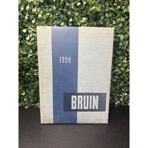 1958 BRUIN Valhalla High School Yearbook Valhalla NY Vintage Hardcover
